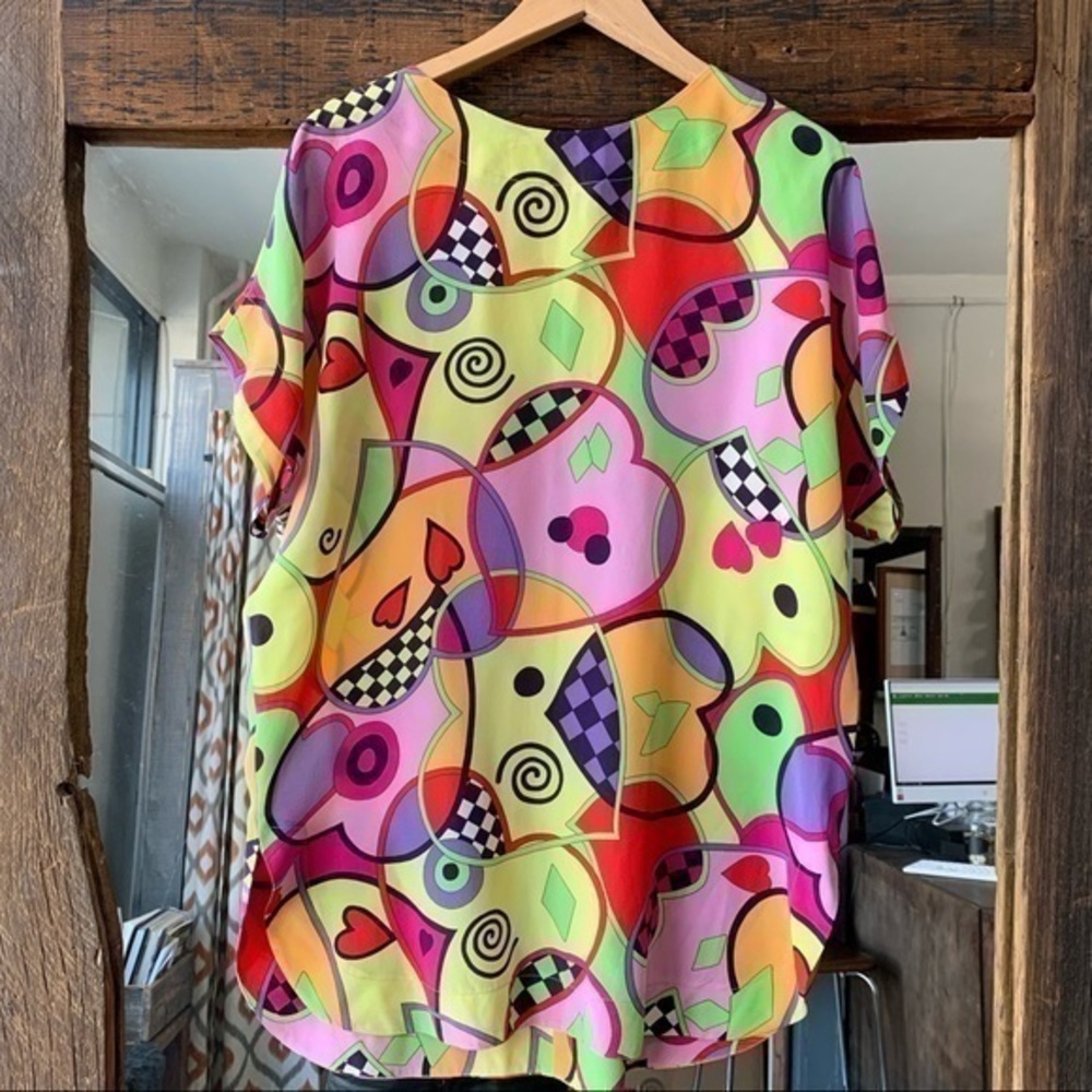 80’s Vintage Silk Top Size M